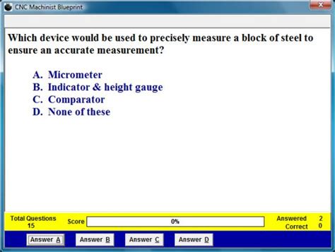 free machinist assessment test